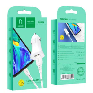 شارژر فندکی دنمن مدل DZ06V به همراه کابل تبدیل microUSB