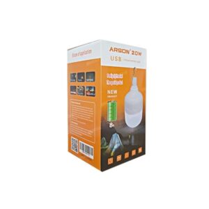 لامپ LED شارژی آرسون ۲۰W به همراه کابل Micro-USB
